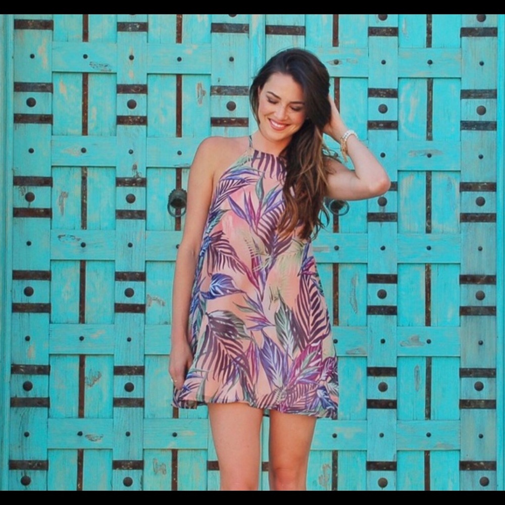 Show Me Your Mumu Mini Gomez Dress - Palm Funday